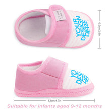 Cargar imagen en el visor de la galería, Zapatos de bebé niñas recién nacidos invierno FS0806025 Personalizado Personalizada con Foto, Texto o Logo