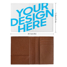 Cargar imagen en el visor de la galería, Funda protectora para pasaporte de PU con impresión completa personalizado con patrón foto texto