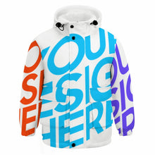 Cargar imagen en el visor de la galería, Chaqueta corta gruesa con forro polar para niños niñas A679 Personalizada con Impresión Completa de múltiples imágenes con Foto Logo Patrón Texto