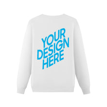 Cargar imagen en el visor de la galería, Sudadera sin capucha cuello redondo para Mujer de Algodón FS0816017 Personalizada con Impresión Trasera con Foto Logo Patrón Texto