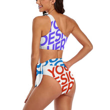 Cargar imagen en el visor de la galería, Bikini / Traje de baño de moda sexy para Mujer BK2119 Personalizado con impresión completa de múltiples imágenes con Foto Logo Patrón Texto