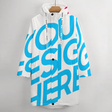 Cargar imagen en el visor de la galería, Chaqueta / Abrigo larga con forro polar prueba de viento invierno para hombre A677 Personalizada con Impresión Completa de una imagen con Foto Logo Patrón Texto