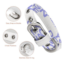 Cargar imagen en el visor de la galería, Collar para Mascota Regulable Ajustable Resistente con Cierre de Seguridad para Perro Gato Q025 Personalizado Impresion Completa de Una Imagen con Foto Logo Patrón Texto
