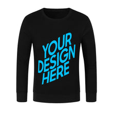 Cargar imagen en el visor de la galería, Sudadera de Algodón cuello redondo Unisex para mujer hombre FS0816000 Personalizada con Impresión Delantera con Foto Logo Patrón Texto