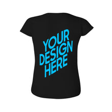 Cargar imagen en el visor de la galería, Camiseta Algodón Suave Casual de Manga Corta para Mujer FS0803020 Personalizada con Impresión Trasera con Foto Logo Patrón Texto