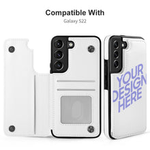 Cargar imagen en el visor de la galería, Funda de Teléfono del Tirón de TPU Cuero para Samsung Galaxy S22 Carcasa de Móvil de Galaxy S22 Samsung 3C0705122 Personalizada Impresion Completa de Una Imagen con Foto Logo Patrón Texto