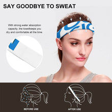Cargar imagen en el visor de la galería, Banda para sudor Diadema deportiva para hombres y mujeres, absorbe la humedad atlético para tenis, baloncesto, correr, gimnasio, entrenamiento YD2301001 Personalizada con Foto, Texto o Logo