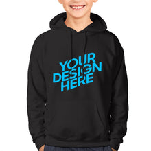 Cargar imagen en el visor de la galería, Sudadera 100% Algodón con Capucha y Bolsillo para Niño Niña Adolescente FS0816025 Personalizada con Impresión Delantera con Foto Logo Patrón Texto