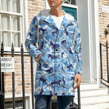 Cargar imagen en el visor de la galería, Chaqueta / Abrigo larga con forro polar prueba de viento invierno para hombre A677 Personalizada con Impresión Completa de una imagen con Foto Logo Patrón Texto