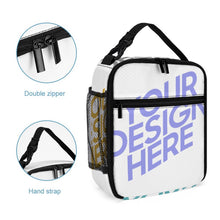 Cargar imagen en el visor de la galería, Bolsa de Almuerzo Aislada Portátil / Bolsa Térmica para Adulto Niños para Escuela Pícnic Oficina Trabajo XB0602058 Personalizada Impresion Completa de Múltiples Imágenes con Foto Logo Patrón Texto