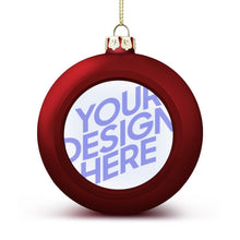 Cargar imagen en el visor de la galería, Bola Navideña de Decoracion Bola de Adorno de Navidad de PC de Plástico JJ0525029 Personalizada Impresion Completa de Una Imagen con Foto Logotipo Patrón Texto