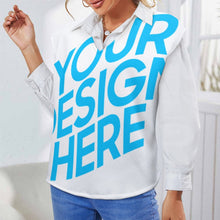 Cargar imagen en el visor de la galería, Chaleco / Suéter / Jersey de punto sin mangas cuello en V moderno para mujer MY06 Personalizado con Impresión Completa de múltiples imágenes con Foto Logo Patrón Texto