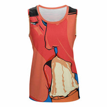 Cargar imagen en el visor de la galería, Chaleco Halter Camiseta sin manga con Cuello Redondo YB Personalizado con impresión completa de una sola imagen con Foto Logo Patrón Texto