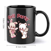 Cargar imagen en el visor de la galería, Taza Negra de Cerámica Asa Grande Para Café Té Cacao JJ0520120 Personalizada con Foto Logo Patrón Texto