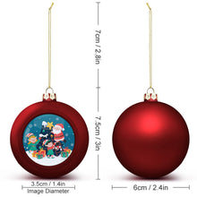 Cargar imagen en el visor de la galería, Bolas Navideñas Grandes / Bola de Navidad Personalizadas Impresion Completa de Una Imagen con Nombre Foto Logotipo Patrón Texto