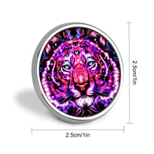 Cargar imagen en el visor de la galería, Insignia Redonda de Adorno Broche de Decoración de Aleación de Aluminio para Mujer Hombre SS1404004 Personalizada Impresion Completa de Una Imagen con Foto Logo Patrón Texto