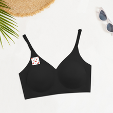 Cargar imagen en el visor de la galería, Sostén / Sujetador sin Aros Suave de Tirantes Ajustables sin Botones sin Rastro para Mujer WH022 Personalizado con Impresión en Derecha de Una Imagen con Foto Texto Patrón