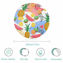 Cargar imagen en el visor de la galería, Tabla de Cortar Redonda / Tabla de Corte de Vidrio Templado para Cocina Hogar JJ0522208 Personalizada Impresion Completa de Una Imagen con Foto Logo Patrón Texto