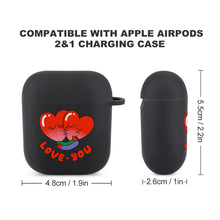 Cargar imagen en el visor de la galería, Funda protectora para auriculares Bluetooth para AirPods (negro/blanco) 3C0710009 Personalizada con Foto Logo Patrón Texto