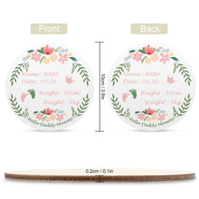 Cargar imagen en el visor de la galería, Signo de Nacimiento de Bebé Señal de Anuncio de Recién Nacido de Madera YT1208001 Personalizado Impresion Completa de Una Imagen con Foto Logo Patrón Texto