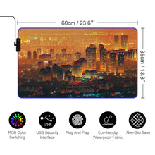 Cargar imagen en el visor de la galería, Alfombrilla Gaming de Escritorio Luminosa y Alfombrilla de Ratón Resistente al Agua Antideslizante Personalizada con Foto Logo Patrón Texto (Impresión Completa de Una Imagen)