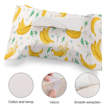 Cargar imagen en el visor de la galería, Funda de Pañuelo de Papel de Lino y Algodón con Diseño Personalizado Personalizada de Tus Imágenes o Nombres