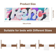 Cargar imagen en el visor de la galería, Bandera de cama Toalla tapizada Decoración del banquete de boda del hotel JJ0527062 Personalizada con impresión completa con Foto Logo Patrón Texto