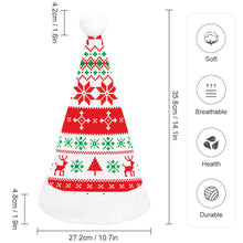 Cargar imagen en el visor de la galería, Gorro de Papá Noel de Navidad con Diseño Personalizado Personalizada de Tus Nombres o Fotos