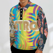 Cargar imagen en el visor de la galería, Polo Deportivo Manga Larga / Camisa Solapa para Hombre SDS008 Personalizado con Impresión Completa de múltiples imágenes con Foto Logo Patrón Texto