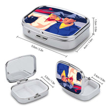 Cargar imagen en el visor de la galería, Pastillero Cuadrado Metalico Portátil JJ0521162 Personalizado Impresión con Foto Logo Patrón Texto Imágen