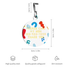 Cargar imagen en el visor de la galería, Tarjeta de Identificación para Perro Gato / Placa Etiqueta de Mascota CW1501014 Personalizada Impresion Completa de Dos Imágenes con Foto Logo Patrón Texto