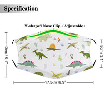 Cargar imagen en el visor de la galería, Mascarilla Infantil Reutilizable Ajustable Lavable Higiénica con Bolsillo sin Filtro de 5 Piezas para Niños Niñas JJ0521182 Personalizada Impresion Completa de Imágenes Diferentes con Foto Logo Patrón Texto