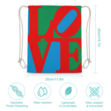 Cargar imagen en el visor de la galería, Bolsa con Cordones / Mochila de Lona Reutilizable Gimnasio Viajar para Mujer Hombre XB0604115 Personalizada Impresion Completa de Múltiples Imágenes con Foto Logo Patrón Texto
