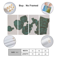 Cargar imagen en el visor de la galería, Cuadro Colgante 1:2 Vertical con Diseño Cuádruple de Una Sola Imagen con Diseño Personalizado Personalizada de Tus Fotos o Nombres