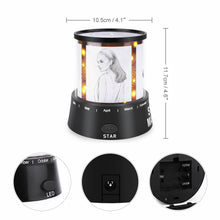Cargar imagen en el visor de la galería, Lámpara de Proyección de Cielo Estrellado con Diseño Personalizado Personalizada de Tus Fotos o Textos