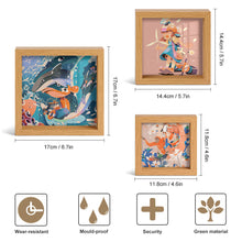 Cargar imagen en el visor de la galería, Marco/Marco de retrato/Moldura de madera con vete de tres combinaciones GY0903388 Personalizado,Personalizada Con Foto,Logo O Texto