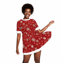 Cargar imagen en el visor de la galería, Vestido de Navidad Fiesta Invierno para Adultos Mujeres JJ0525022 Personalizado con Impresión Completa con Foto Logo Patrón Texto