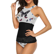 Cargar imagen en el visor de la galería, Tankini / Bañador Escote Halter FT5132 Personalizado con impresión completa con Foto Logo Patrón Texto