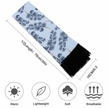 Cargar imagen en el visor de la galería, Bufanda con Flecos Suave Moderno Chalina Pañuelo de Cuello para mujer FS0805035 Personalizada con impresión completa con Foto Logo Patrón Texto