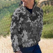 Cargar imagen en el visor de la galería, Sudadera Suelta sin Capucha con Botones Cuello Alzado Invierno para Hombre BAL Personalizada Impresion Completa de Una Imagen con Foto Logo Patrón Texto