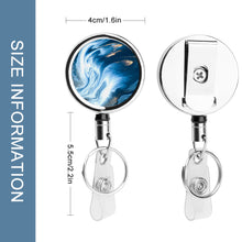 Cargar imagen en el visor de la galería, Clip de insignia de Metal Carrete del Soporte de Tarjeta de Identificación de Alta Calidad JJ0531023 Personalizado Impresion Completa de Una Imagen con Foto Logotipo Patrón Texto