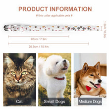 Cargar imagen en el visor de la galería, Collar para Mascota Regulable Ajustable Resistente con Cierre de Seguridad para Perro Gato Q025 Personalizado Impresion Completa de Una Imagen con Foto Logo Patrón Texto