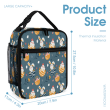 Cargar imagen en el visor de la galería, Bolsa de Almuerzo Aislada Portátil / Bolsa Térmica para Adulto Niños para Escuela Pícnic Oficina Trabajo XB0602058 Personalizada Impresion Completa de Múltiples Imágenes con Foto Logo Patrón Texto