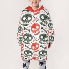 Cargar imagen en el visor de la galería, Sudadera Manta Infantil Gruesa Larga con Capucha con Forro Polar Bolsillo Grande para Niño Chico Adolescentes B412 Personalizada con Impresión Completa de Una Imagen con Foto Logo Patrón Texto