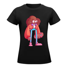 Cargar imagen en el visor de la galería, Camiseta 100% algodón suave casual talla grande manga corta para mujer FS0803125 Personalizada con Impresión Trasera de una imagen con Foto Logo Patrón Texto