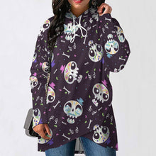 Cargar imagen en el visor de la galería, Sudadera Ajustada Midi con Estampado Capucha para Mujer SDS001 Personalizada Impresion Completa de Múltiples Imágenes con Foto Logo Patrón Texto