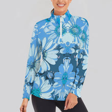Cargar imagen en el visor de la galería, Chaqueta Deportivo / Top Deportivo de Yoga Manga Larga con Cremallera para Deporte Correr para Mujer SDS007 Personalizada con Impresión Completa de Una Imágenes con Foto Logo Patrón Texto