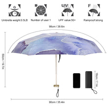 Cargar imagen en el visor de la galería, Paraguas Plegable Antiviento a Prueba de Lluvia Solar para Mujer Hombre JJ0529175 Personalizadas Impresion Completa de Una Imagen con Foto Logo Patrón Texto