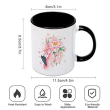 Cargar imagen en el visor de la galería, Taza de Cerámica Asa y Interior de Color Cambiado JJ0504002 Personalizada con Foto Logo Patrón Texto