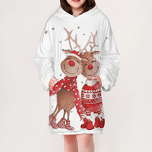 Cargar imagen en el visor de la galería, Sudadera Larga con Capucha Infantil con Forro Polar para Niña Chica Adolescentes B412 Personalizada con Impresión Completa de Múltiples Imágenes con Foto Logo Patrón Texto